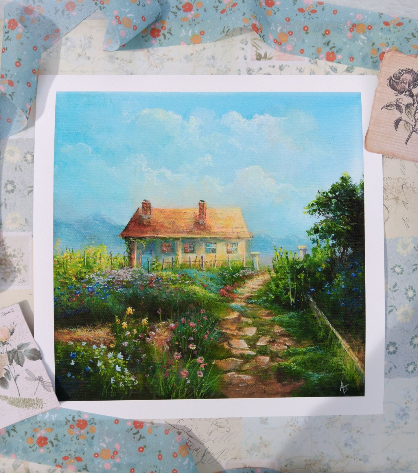 Augusta's Garden | 8 x 8 Art Print