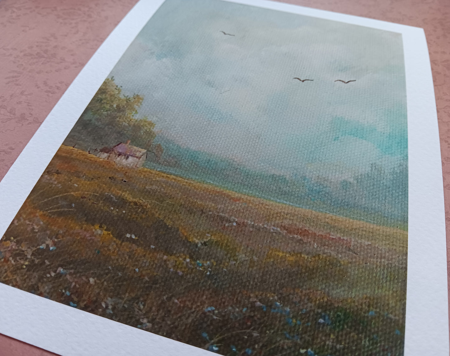 Teal and Gold | 5 x 7 Art Print