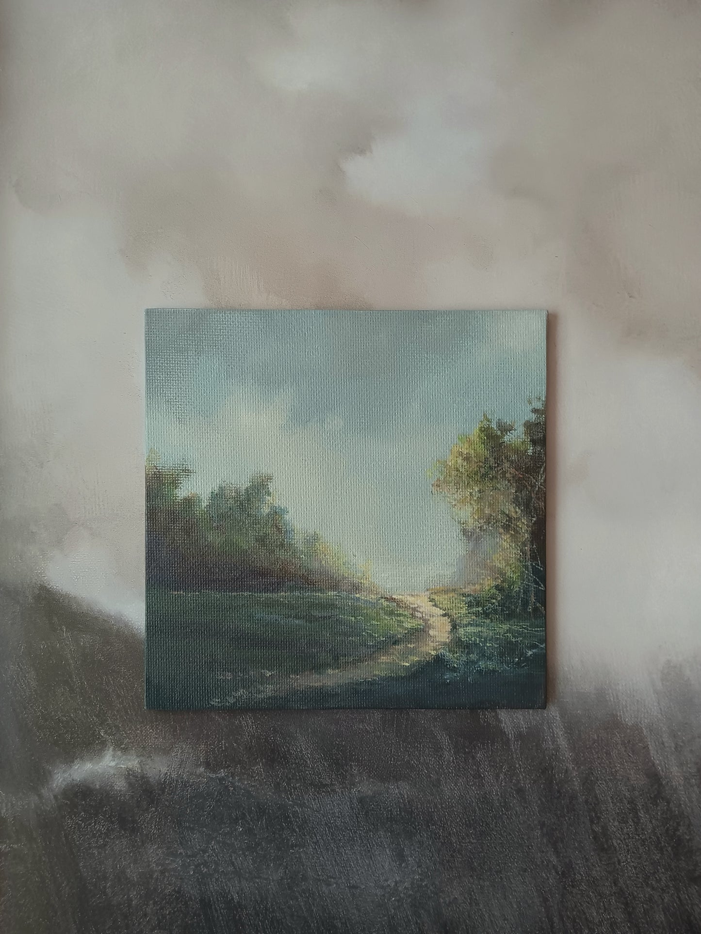 Light To My Path | 5 x 5 Original Panel Painting