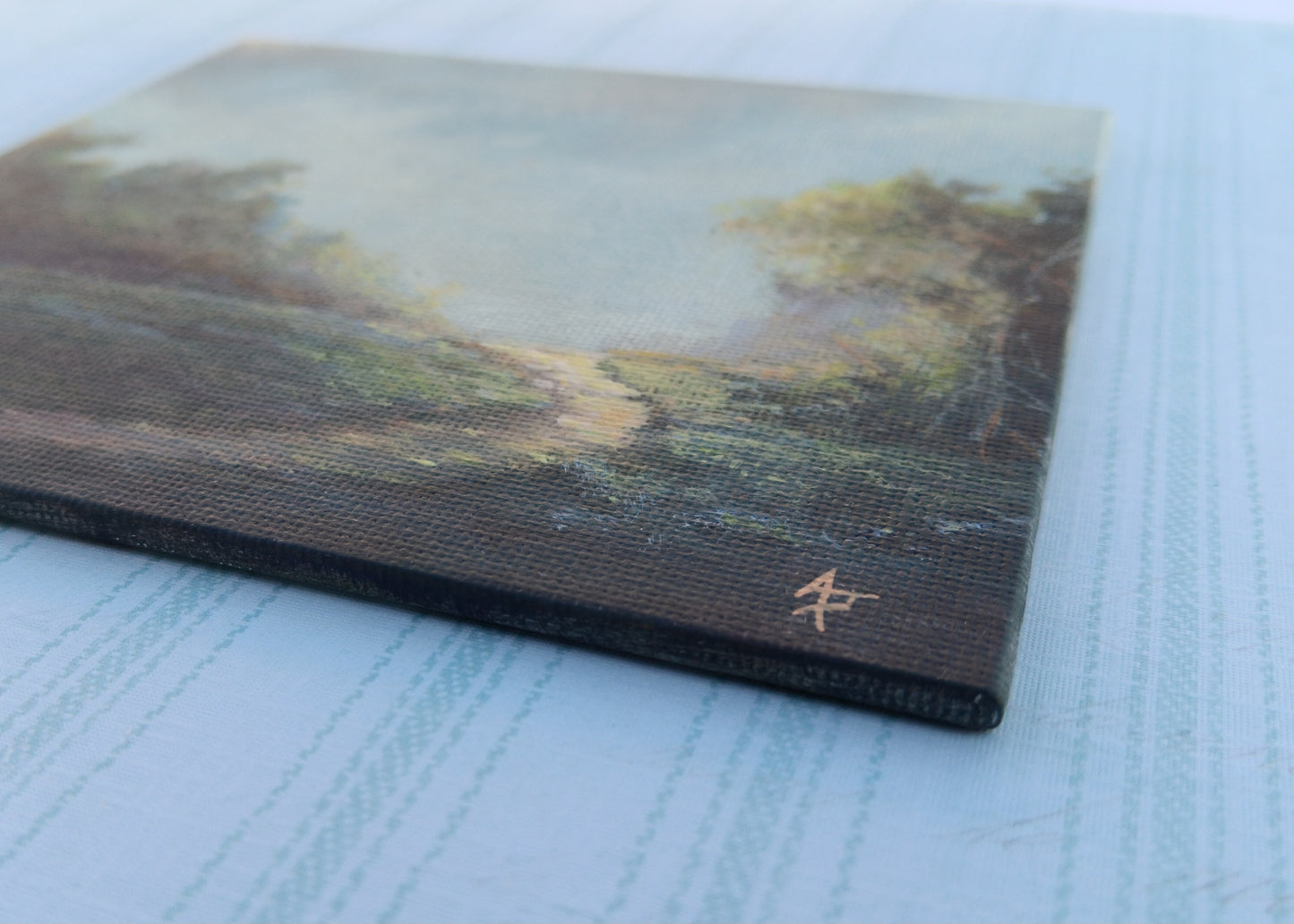 Light To My Path | 5 x 5 Original Panel Painting