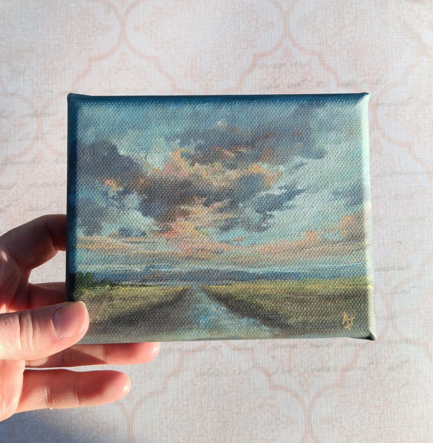 After the Storm | 4 x 5 Original Canvas Painting