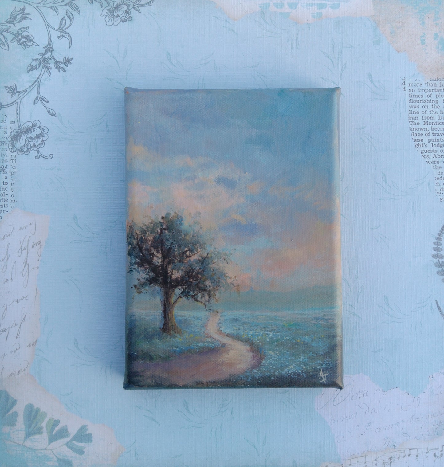 Morning Glory | 5 x 7 Original Canvas Painting