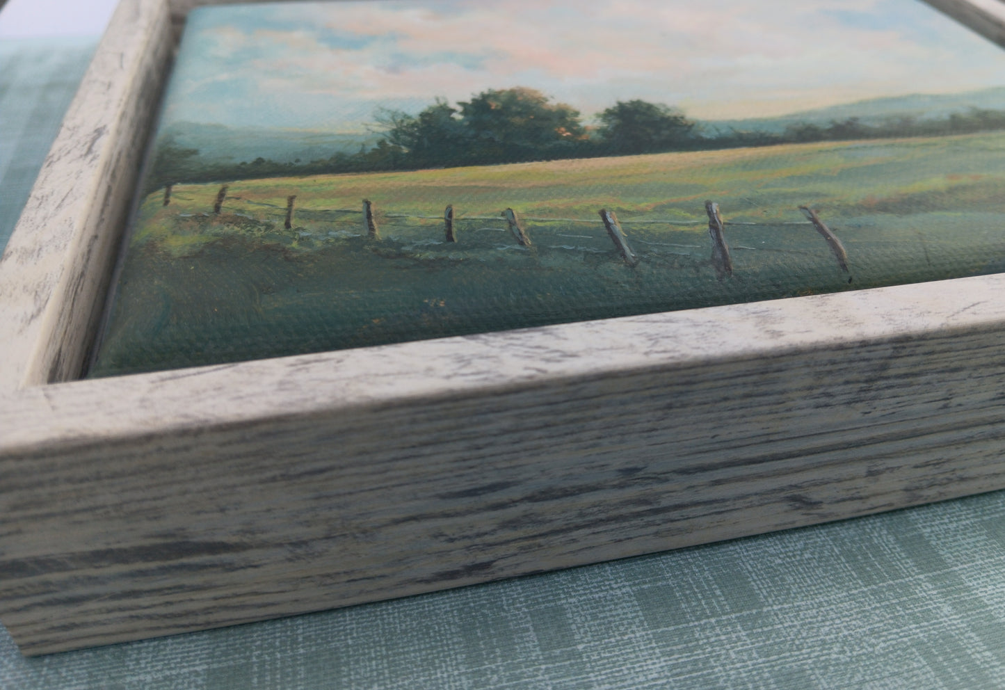 Pastureland | 5 x 7 Framed Original Canvas Painting