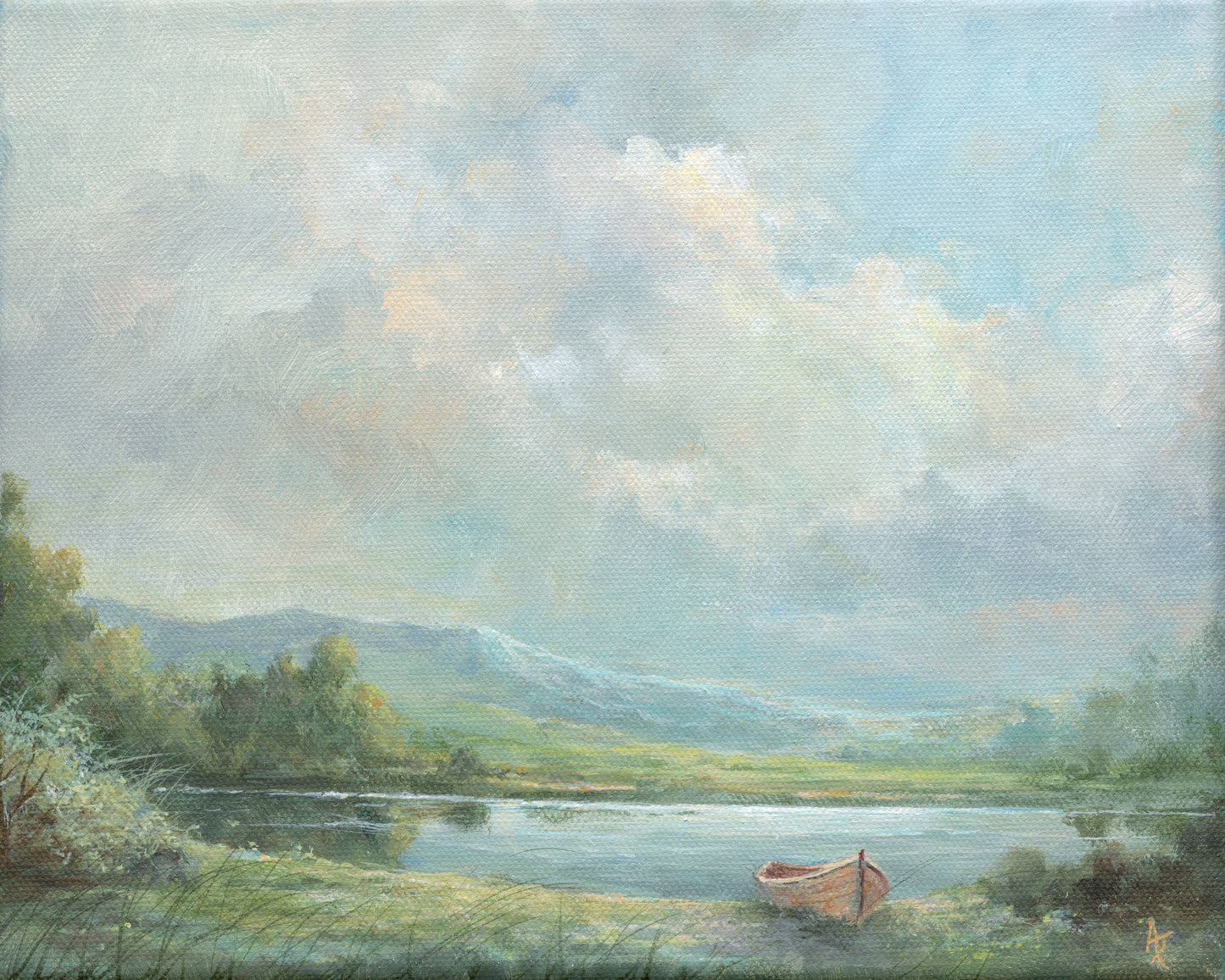 In the Stillness | 8 x 10 Original Canvas Painting