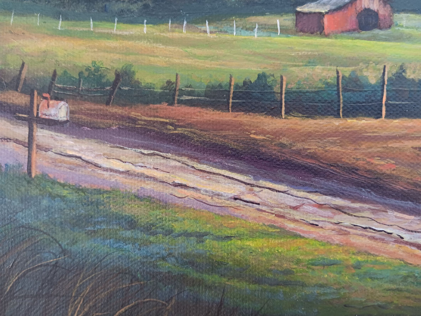 Autumn Road | 9 x 12 Original Canvas Painting