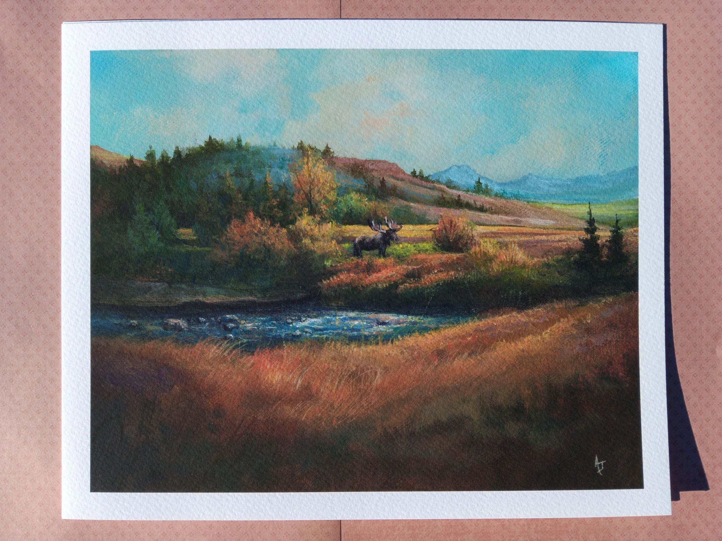 Moose Creek  8 x 10 Art Print – Amelia Joy Art