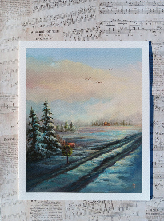 A December Evening | 8 x 10 Art Print