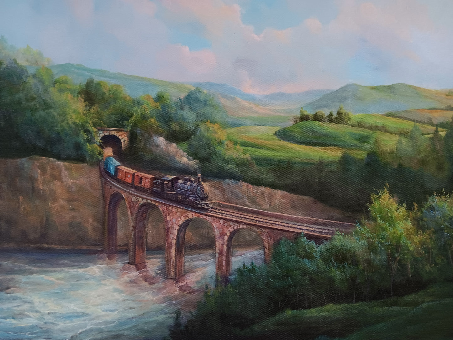 Summertide Train | 9 x 12 Art Print