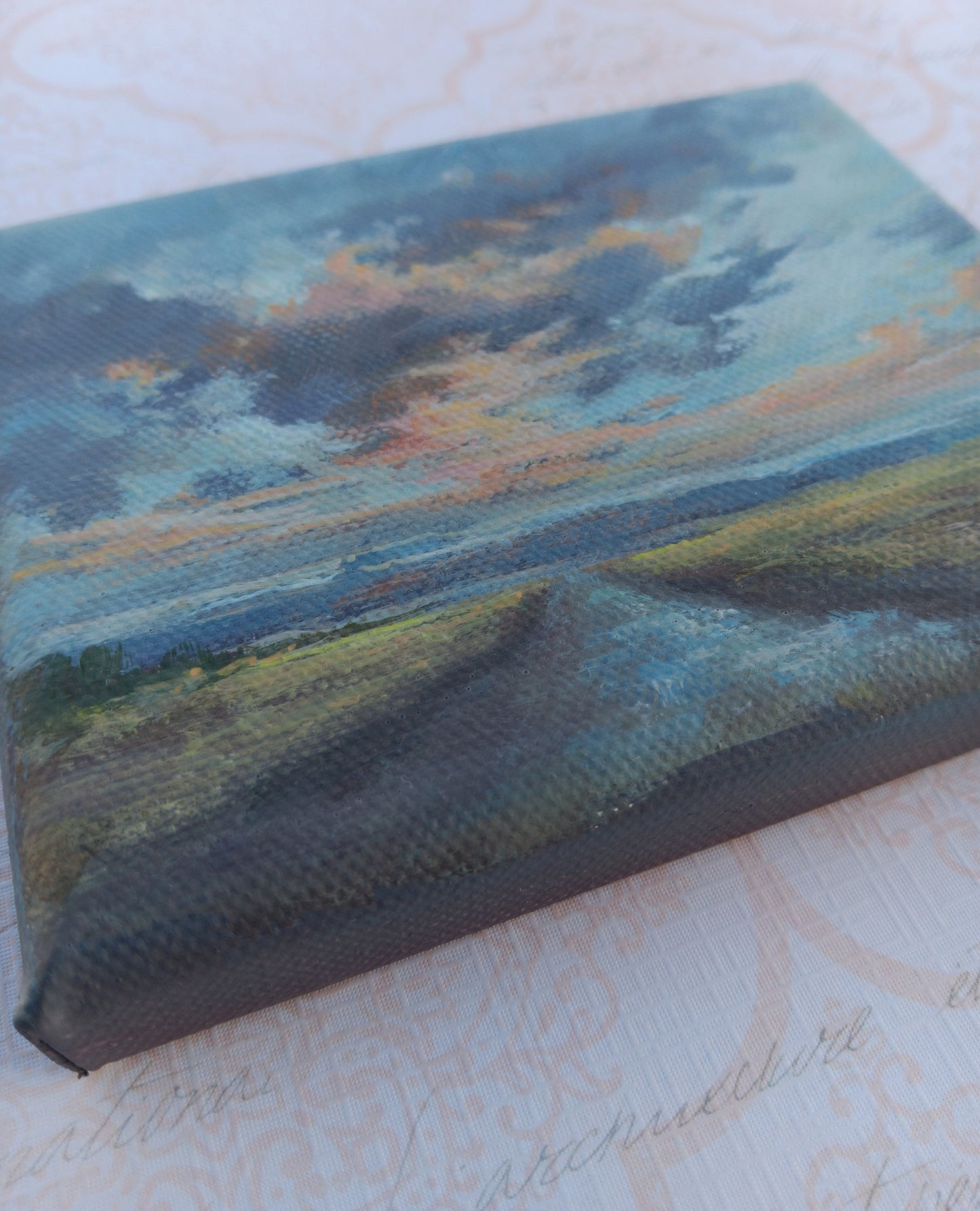 After the Storm | 4 x 5 Original Canvas Painting