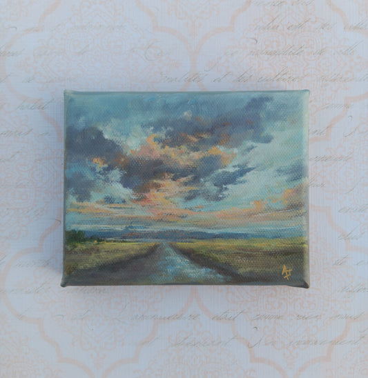 After the Storm | 4 x 5 Original Canvas Painting