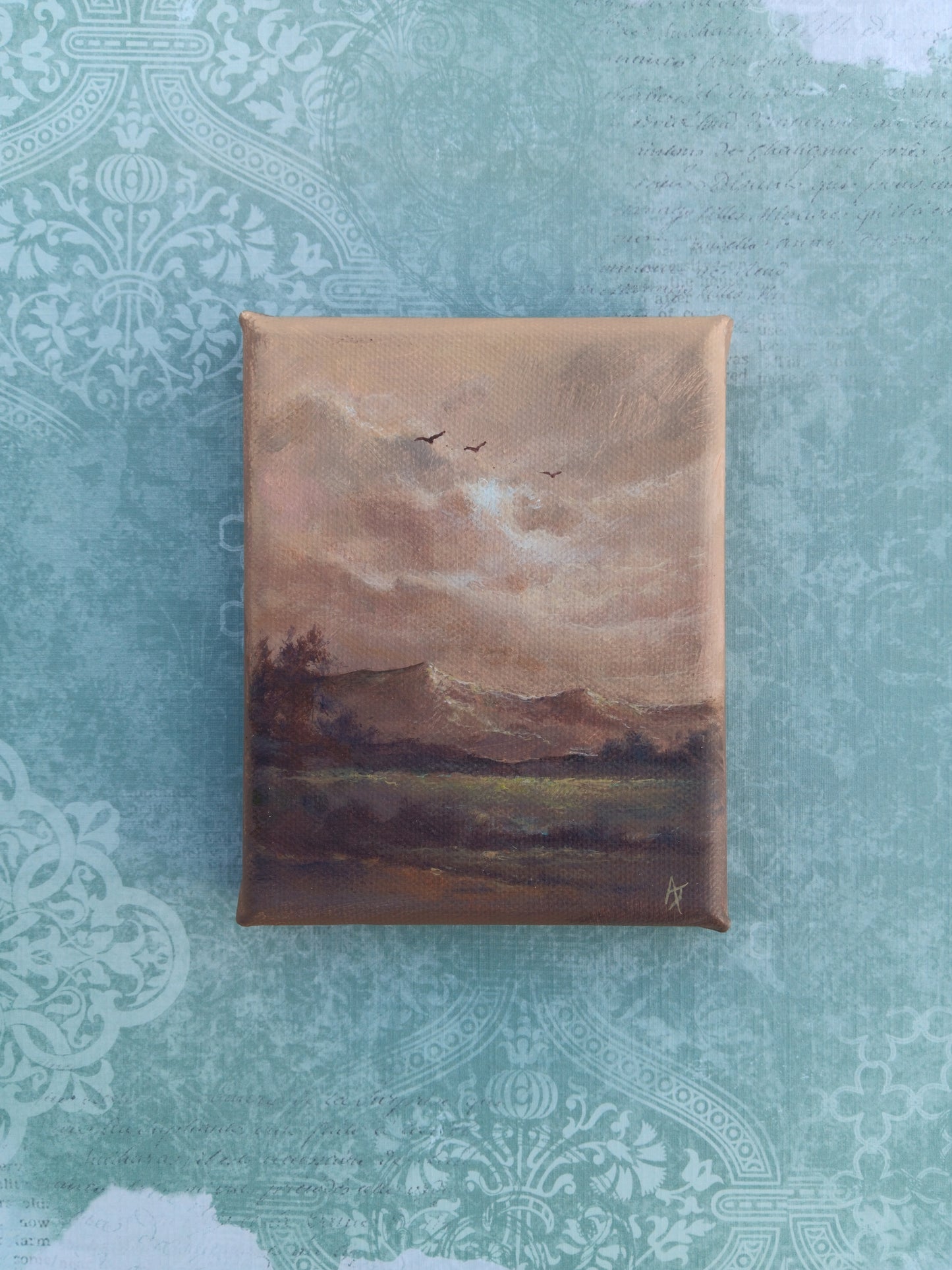 Monochrome | 4 x 5 Original Canvas Painting