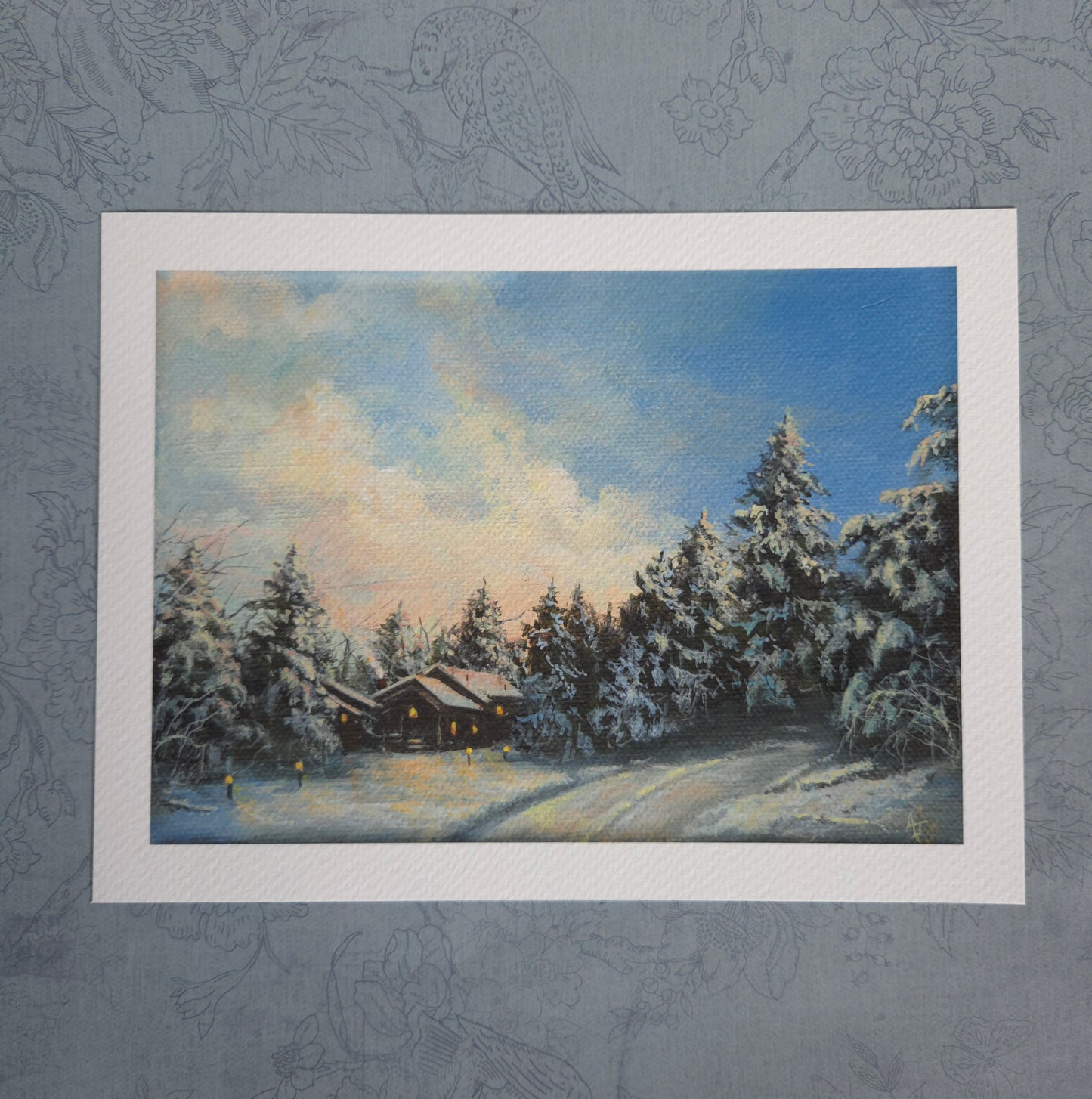 Snowy Cabin | 5 x 7 Print