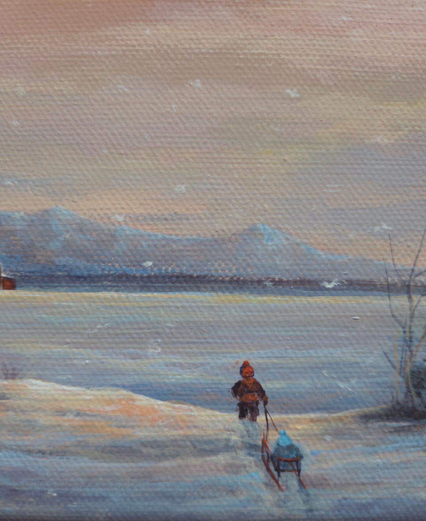 Winter Days | 5 x 7 Original Canvas Painting