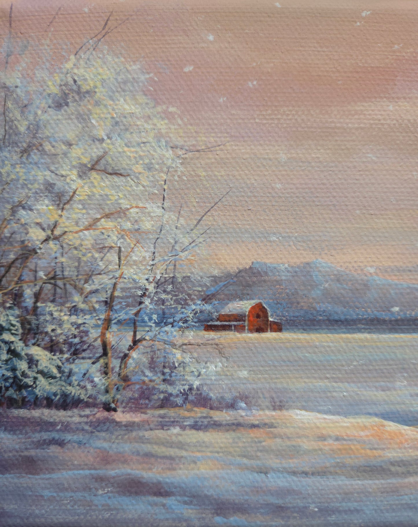 Winter Days | 5 x 7 Original Canvas Painting