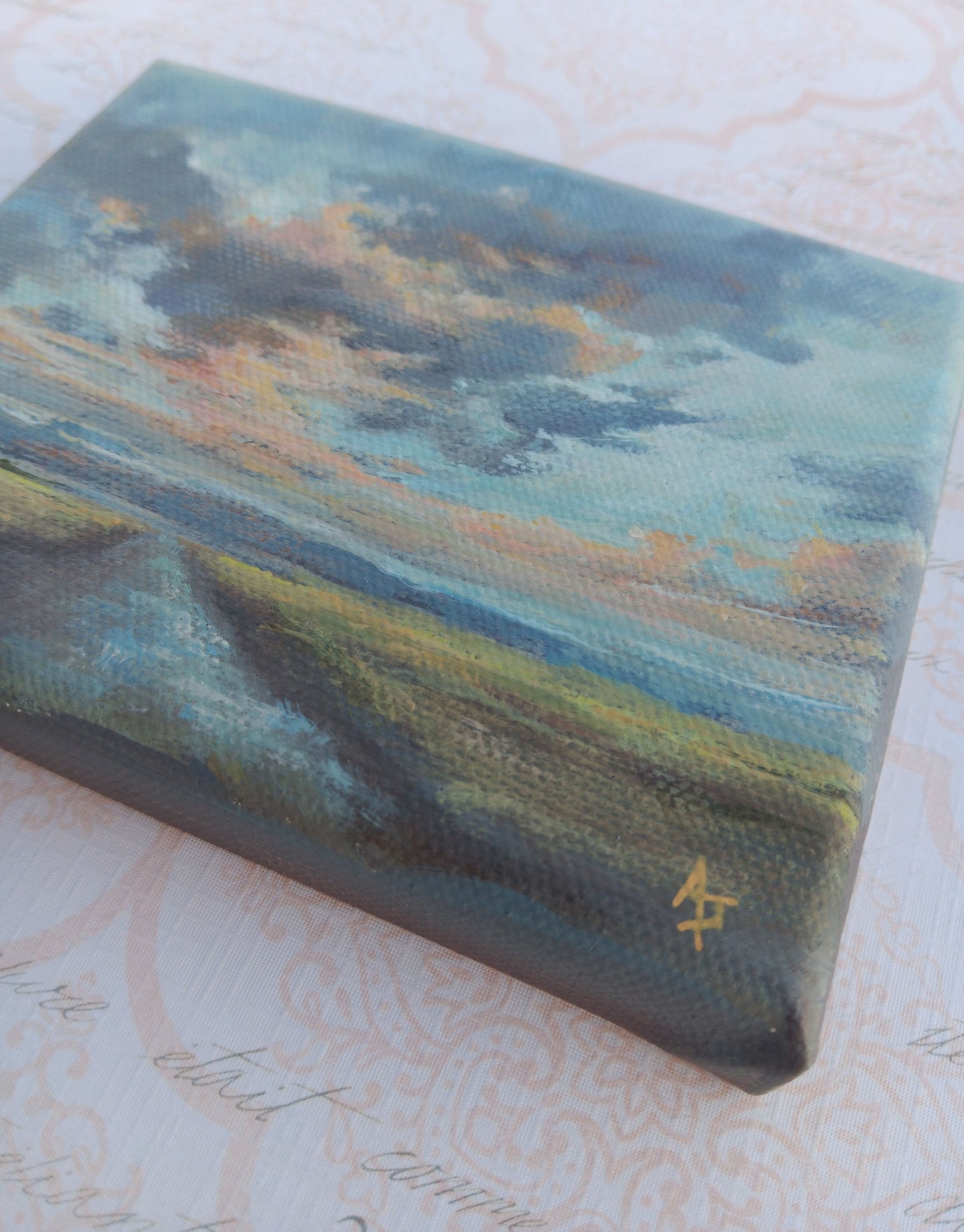 After the Storm | 4 x 5 Original Canvas Painting