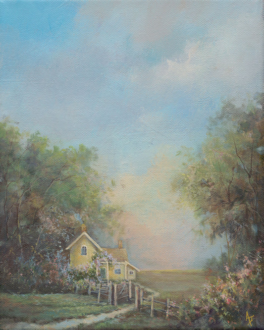 Yours is the Day | 8 x 10 Original Canvas Painting