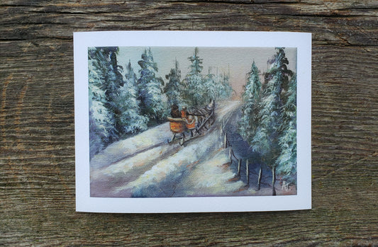 Sleigh Ride | 5 x 7 Art Print