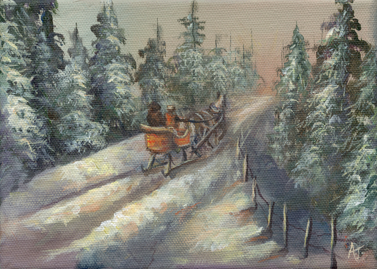 Sleigh Ride | 5 x 7 Art Print